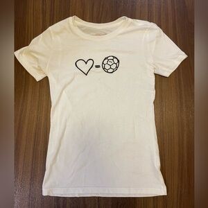 Puma T-shirt size small
Soccer and heart design